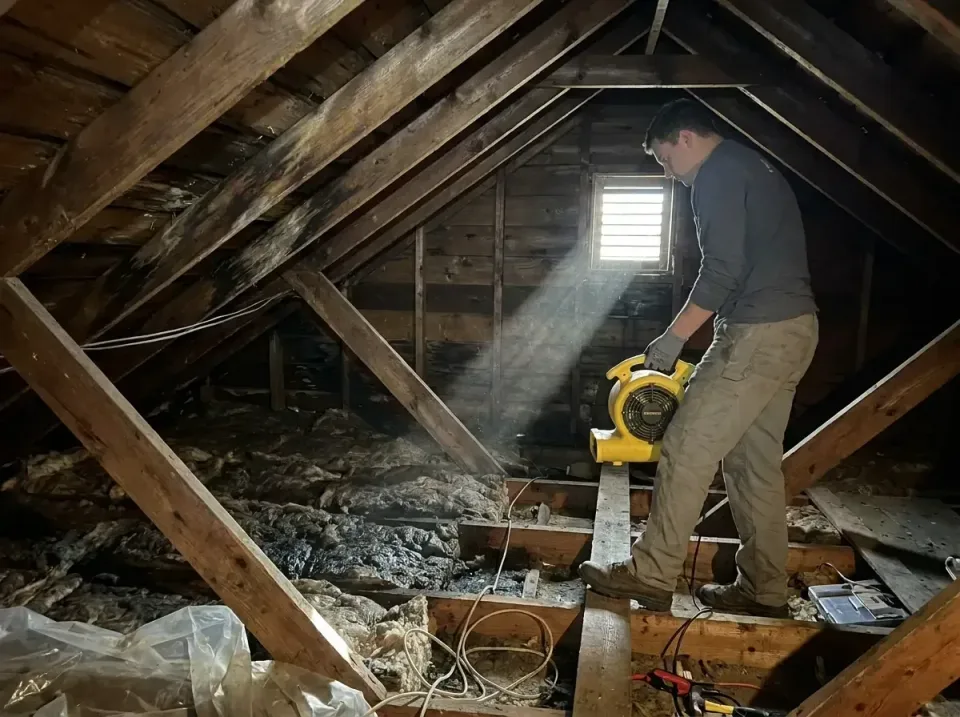 attic-water-damage-drying-proc-007 — frequently asked questions, Emergency Water Extraction & 24/7 Flood Response in Jamesbu…